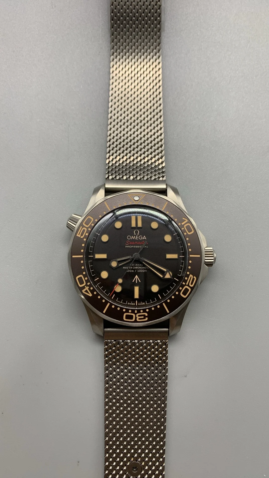 VSF, titanium, 007 flawless, new strand, new movement — photographed off the sweep