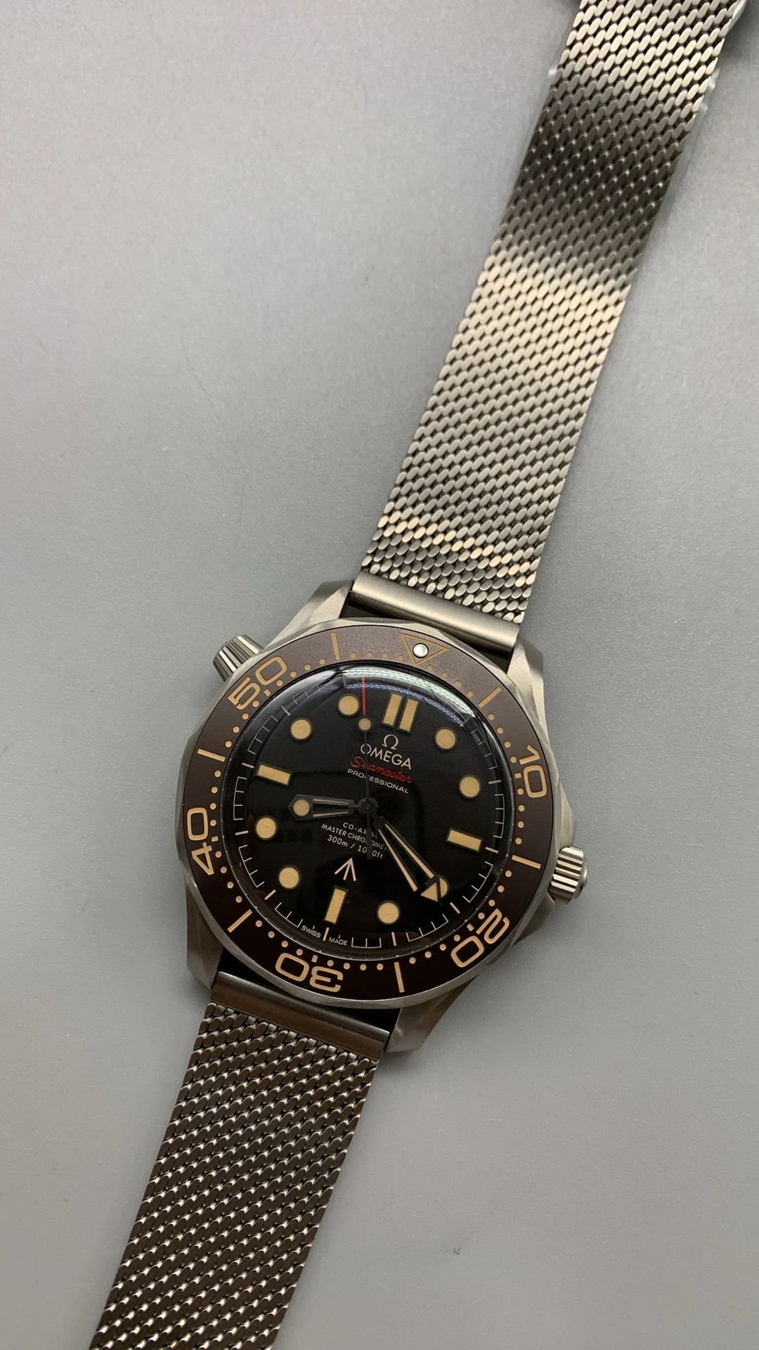 VSF, titanium, 007 flawless, new strand, new movement — photographed off the sweep