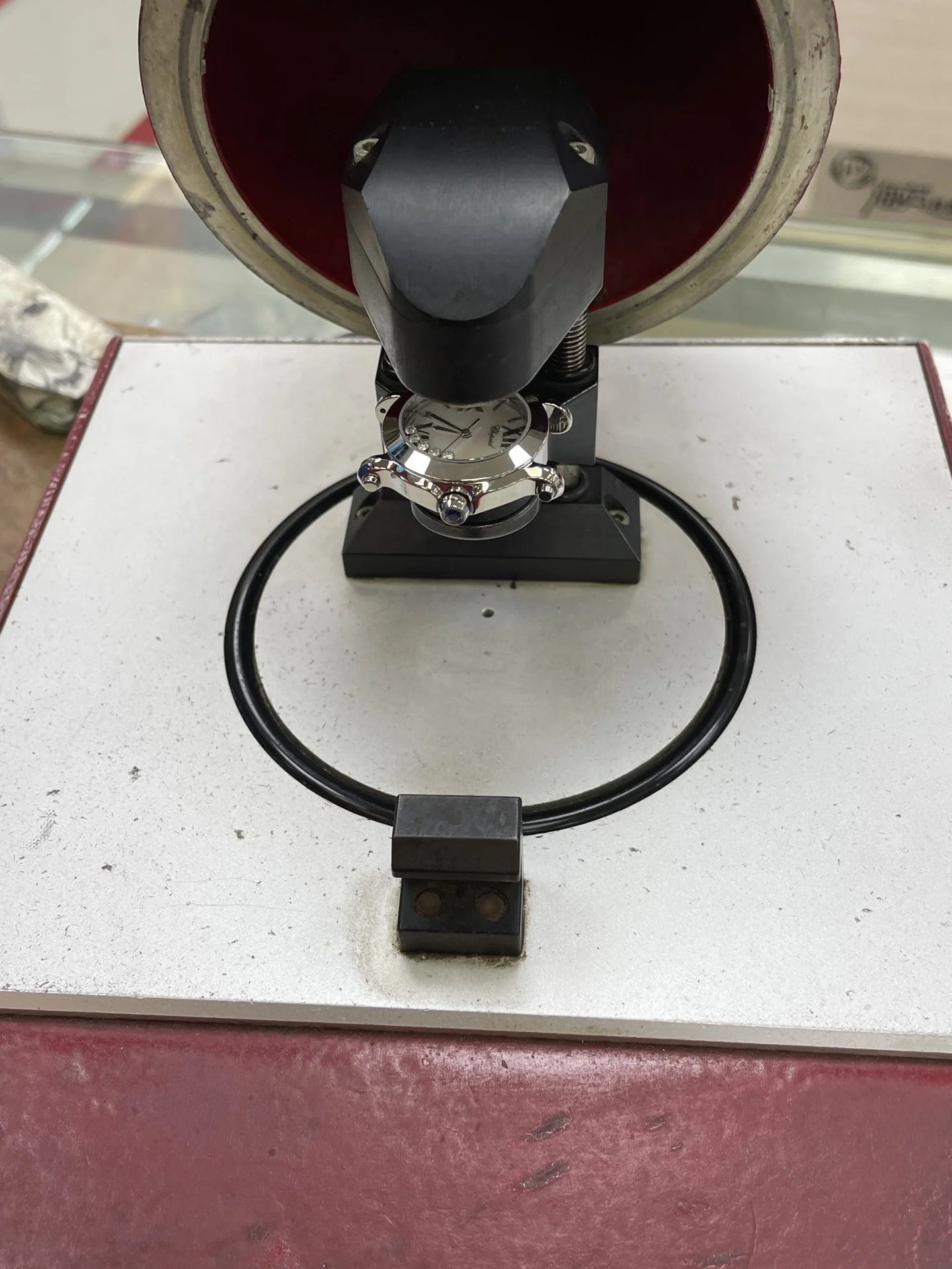We take every aspect of the water resistance test seriously — photographed off the sweep