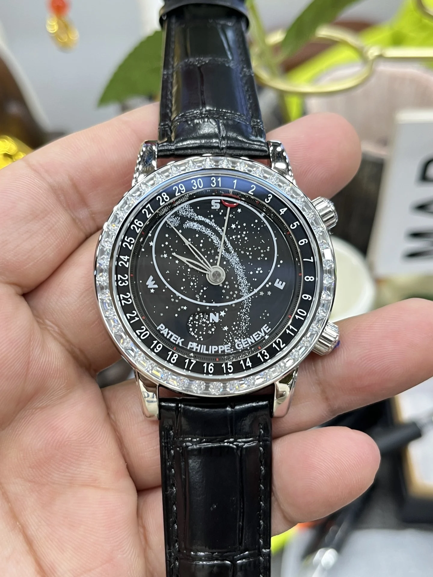 YL Baida Starry Sky / 41mm*11mm / Pearl Rotary Movement — photographed off the sweep