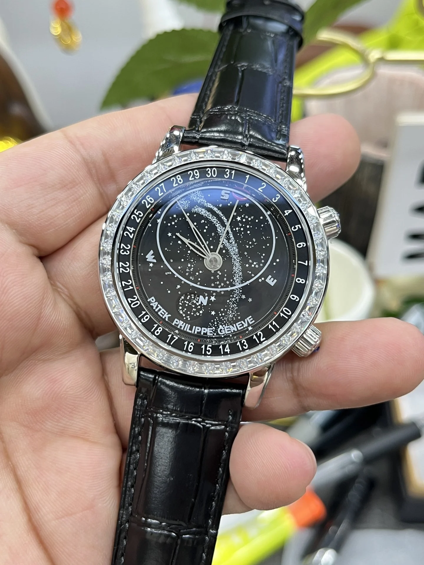 YL Baida Starry Sky / 41mm*11mm / Pearl Rotary Movement — photographed off the sweep