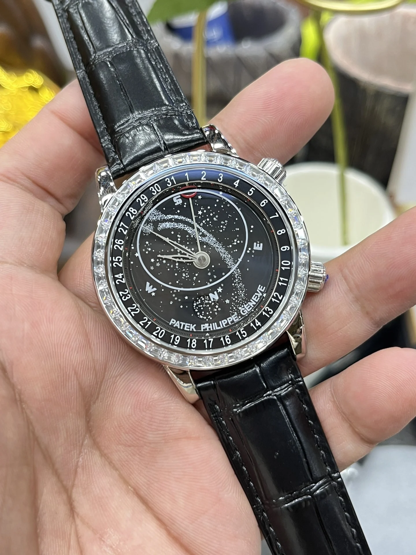 YL Baida Starry Sky / 41mm*11mm / Pearl Rotary Movement — photographed off the sweep