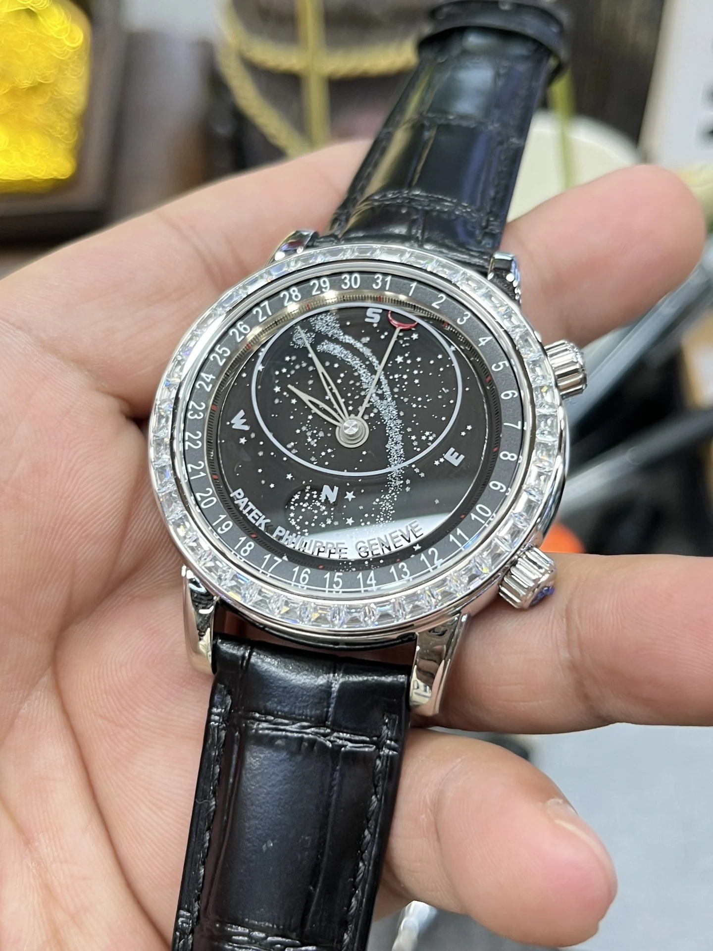 YL Baida Starry Sky / 41mm*11mm / Pearl Rotary Movement — photographed off the sweep