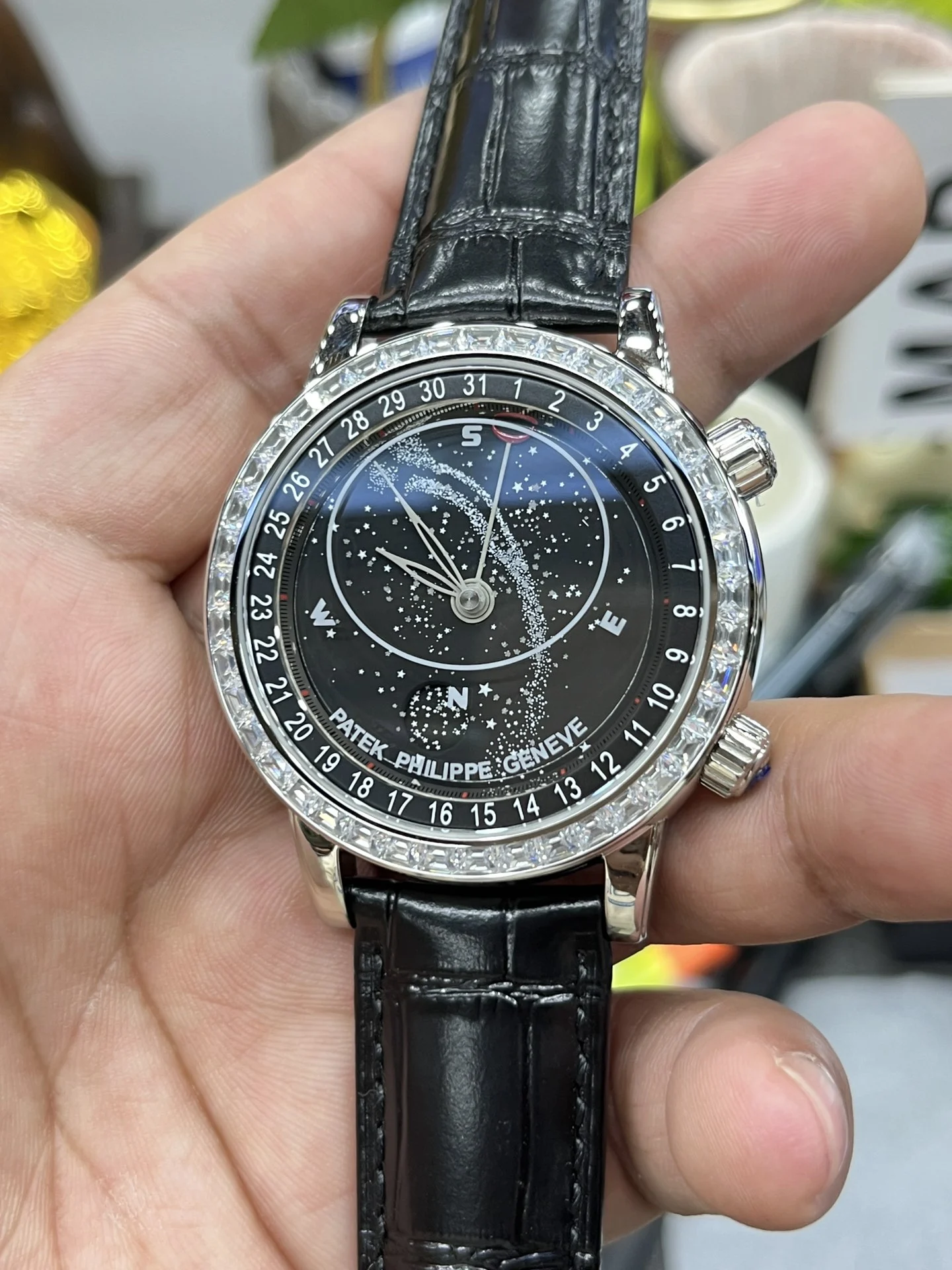 YL Baida Starry Sky / 41mm*11mm / Pearl Rotary Movement — photographed off the sweep