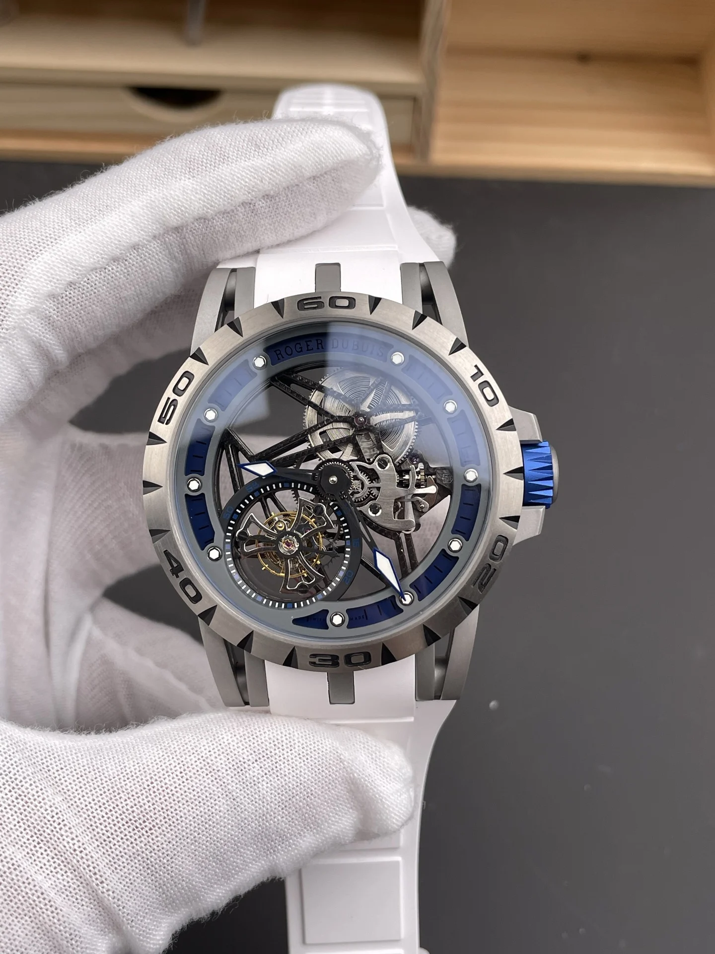 YS Roger Dubuis King Collection /45mm/ Tourbillon — photographed off the sweep