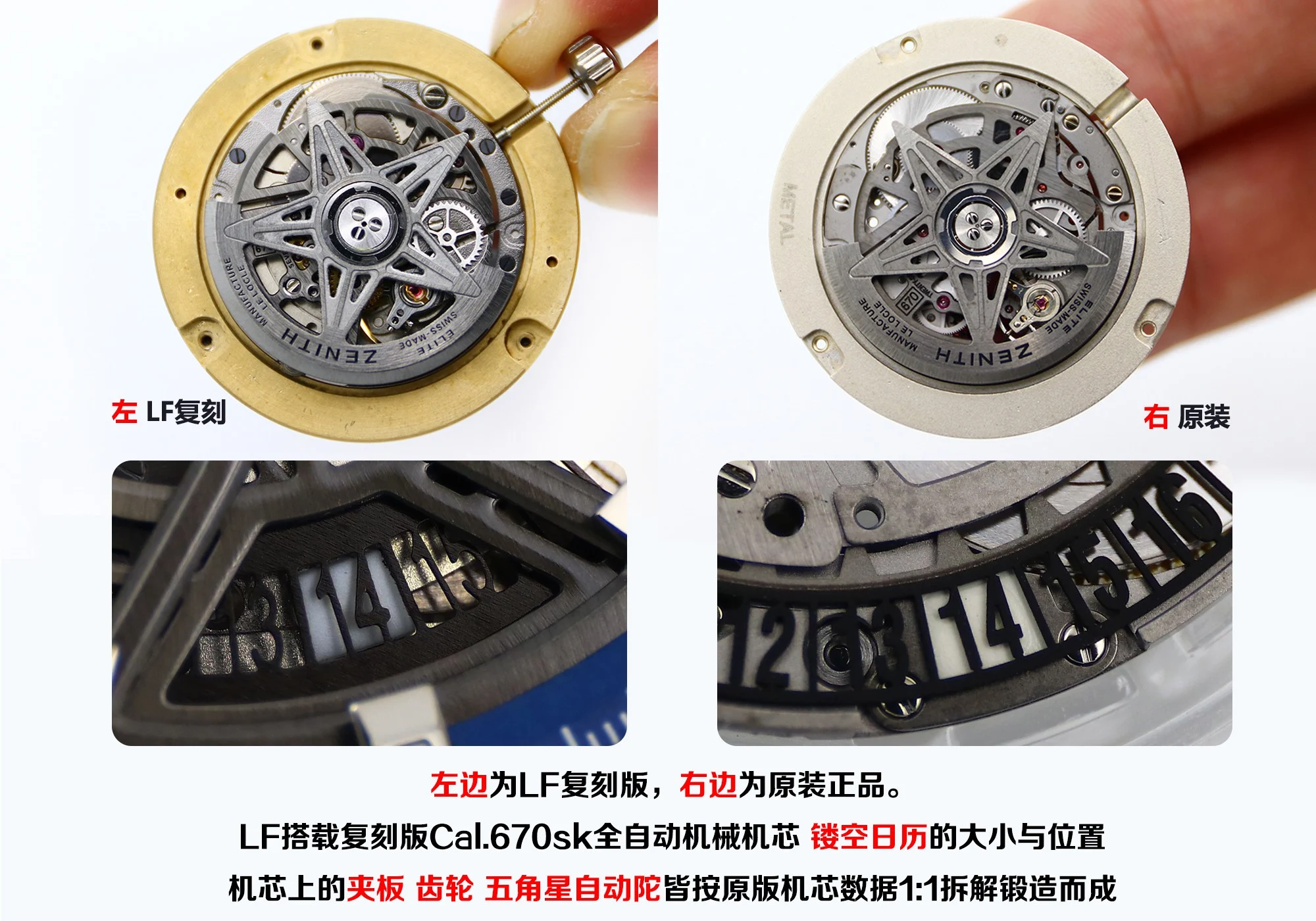 Zenith Defy — photographed off the sweep