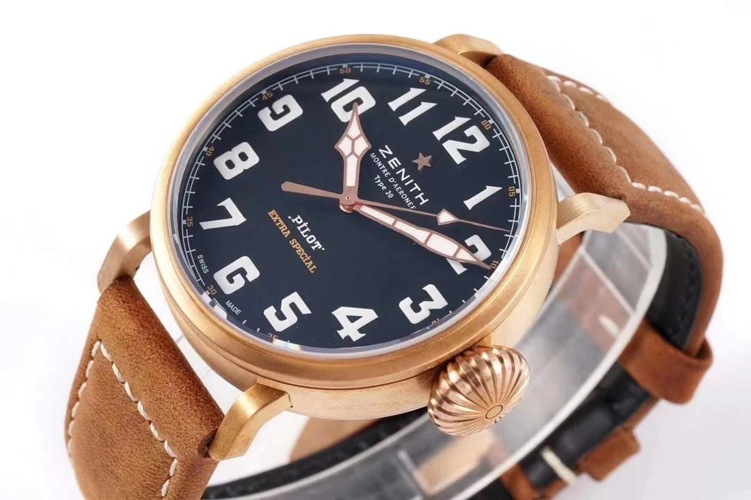 Zenith Pilot's Watch Collection 2019 New Release: The Hollywood — photographed off the sweep