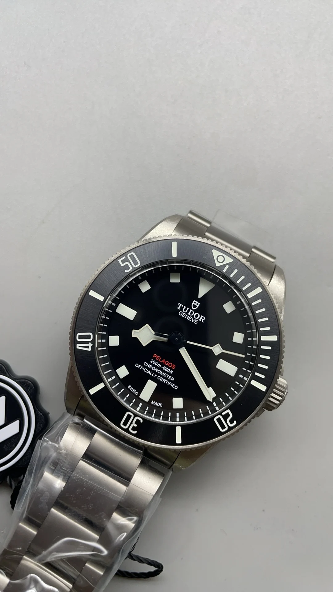 Zf, 39mm, titanium potato — photographed off the sweep