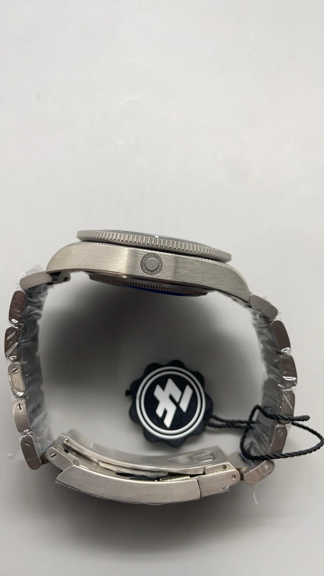 Zf, 43mm, titanium potato — photographed off the sweep