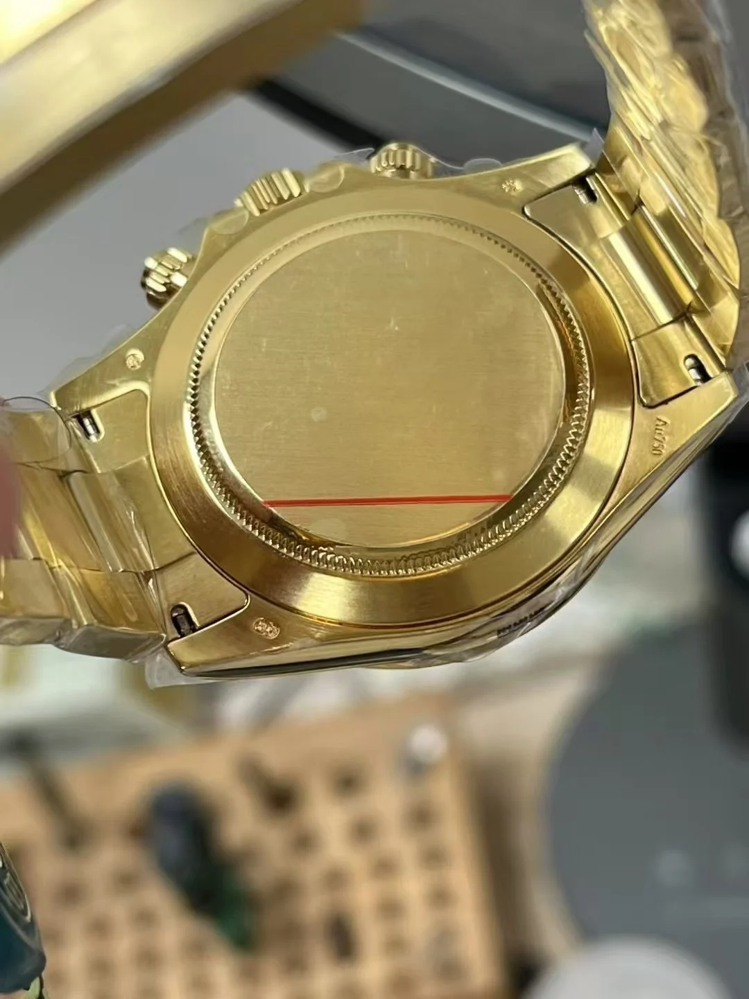 ZF's new 4130 counterweight green gold Dior — photographed off the sweep