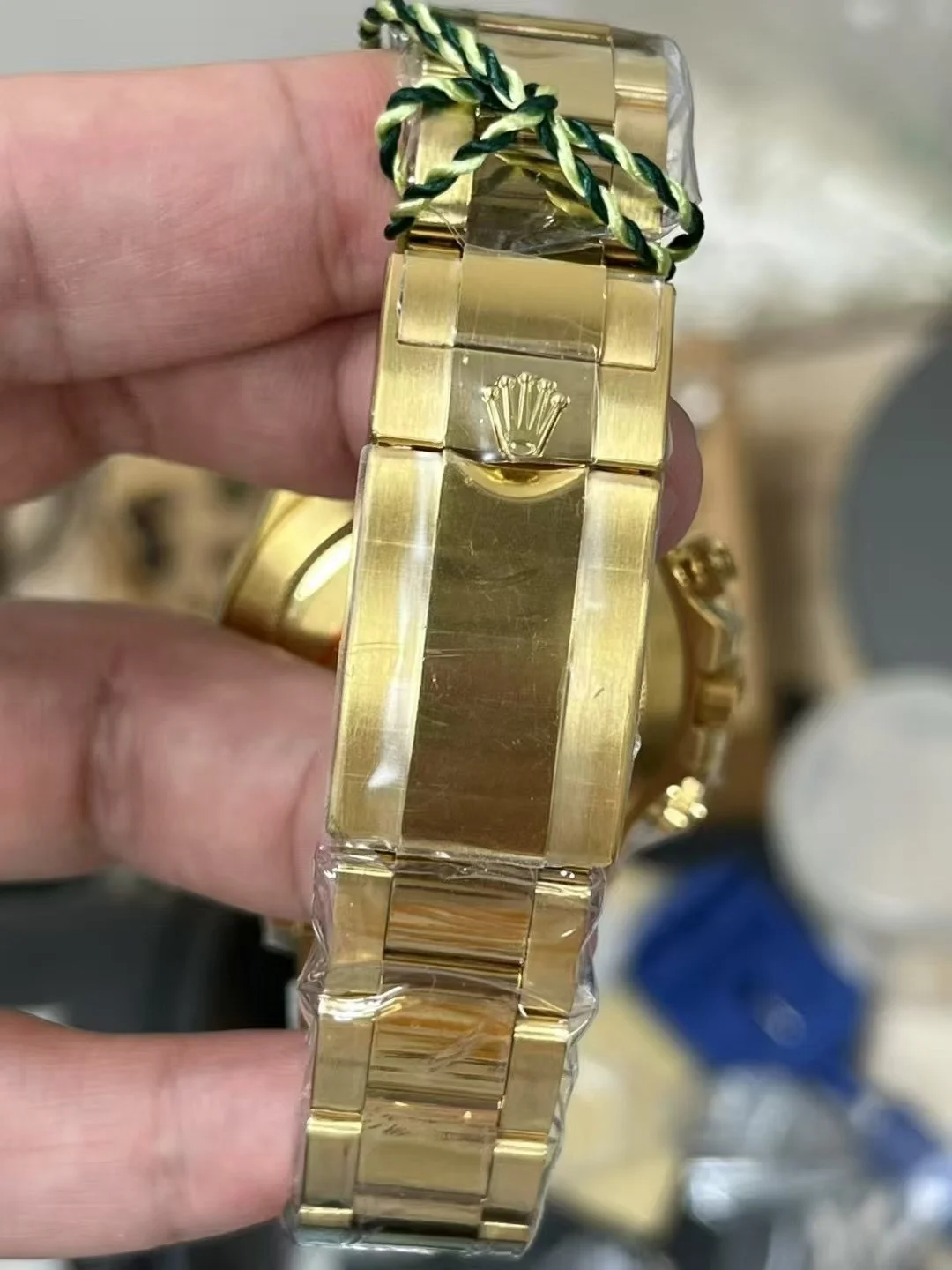 ZF's new 4130 counterweight green gold Dior — photographed off the sweep